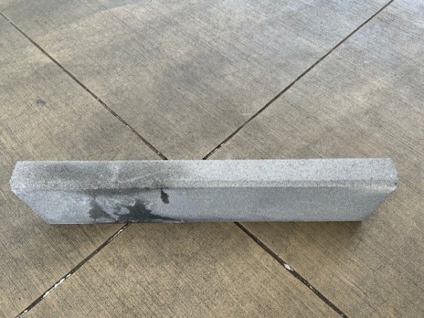 Tiefbordstein gestrahlt granitgrau 100x25x8 cm 2.Wahl Tiefbord und