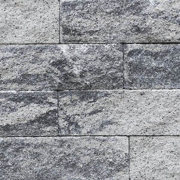 XXL Trockenmauer scharfkantig Bausopo 50x25x15 cm graut-anthrazit #937