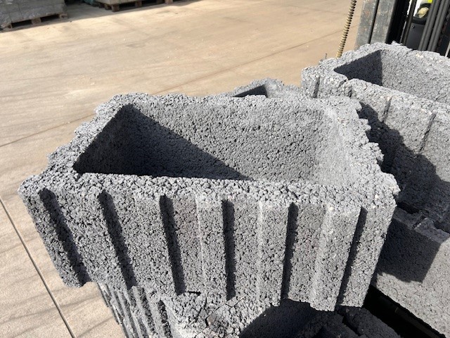 Rasterflor groß 60 x 40 x 25 cm anthrazit Sonderposten Pflanzringe
