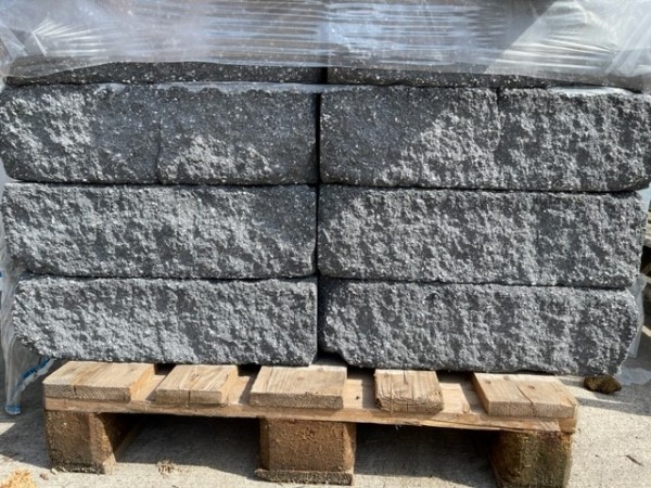 XXL Trockenmauer ALOIS 50x25x15 cm basalt-anthrazit